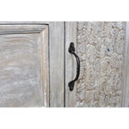 Handmade Antique Finish 2-door Sideboard Cabinet (India)