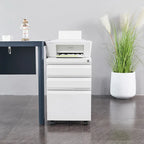 3-Drawer Steel Locking Rolling File Cabinet