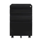 3-Drawer Steel Locking Rolling File Cabinet
