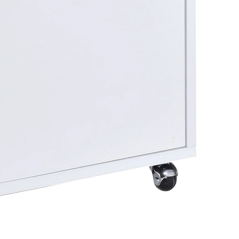 Handela White High Gloss File Cabinet with 3 Drawers