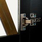 Pantry Storage Cabinet with Glass Doors - N/A