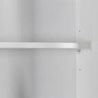 Pantry Storage Cabinet with Glass Doors - N/A