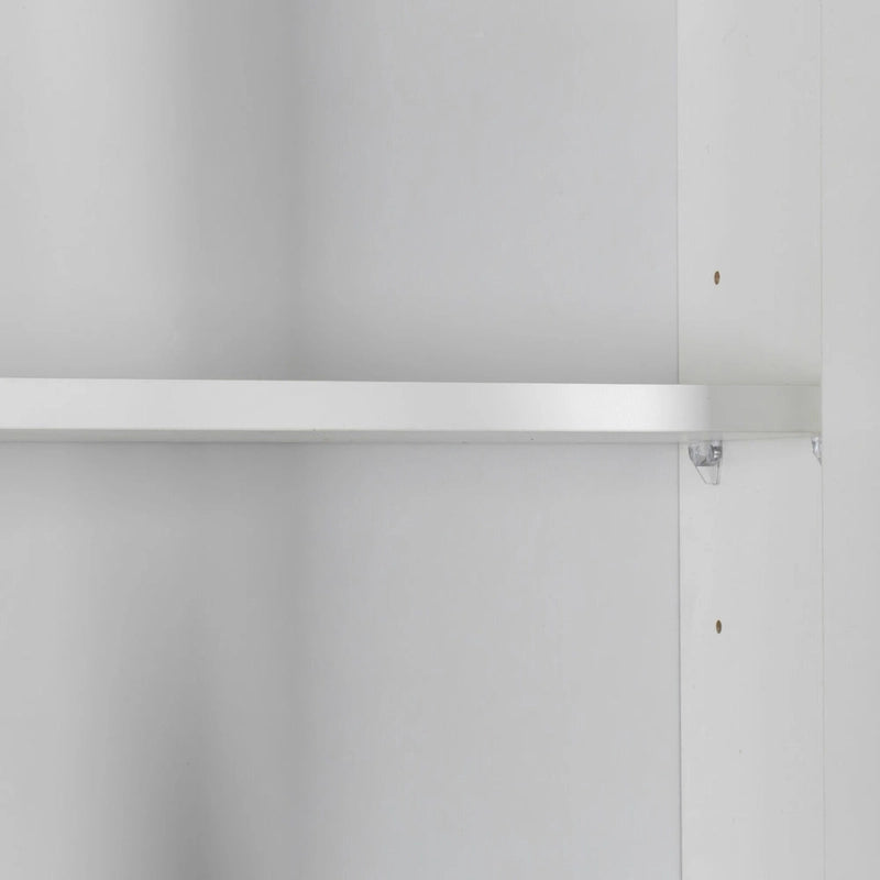 Pantry Storage Cabinet with Glass Doors - N/A