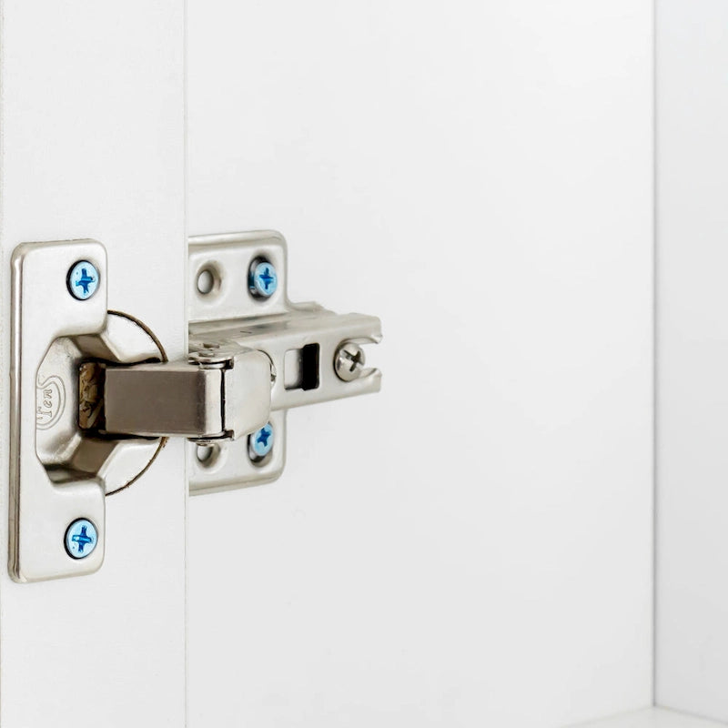 Pantry Storage Cabinet with Glass Doors - N/A