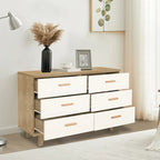 Modern White Storage Solid Wood Handle Drawer Side Cabinet
