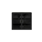 27.56 Glass Doors Modern Two-door Wall Cabinet with Featuring Three-tier Storage - N/A