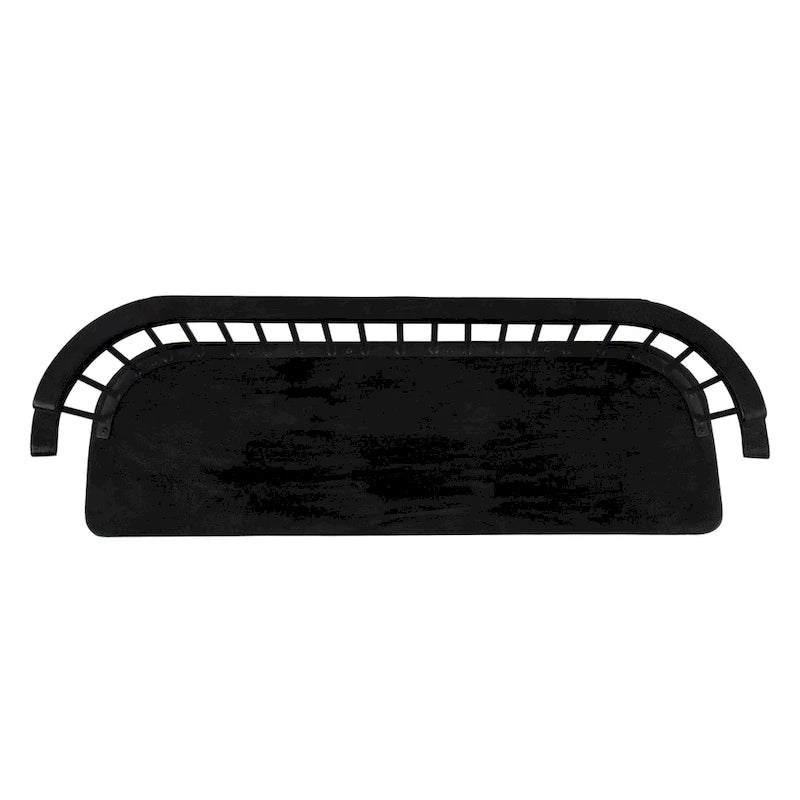 Spindle Back Bench - Solid Mango Wood & Iron Frame, 48.25" Wide, Rustic Modern Industrial Style