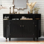 48 W Storage Cabinet with Four Doors and Adjustable Shelves - N/A