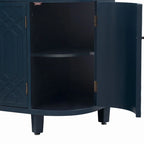 48 W Storage Cabinet with Four Doors and Adjustable Shelves - N/A