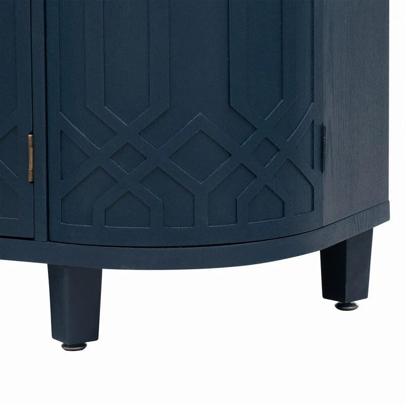 48 W Storage Cabinet with Four Doors and Adjustable Shelves - N/A