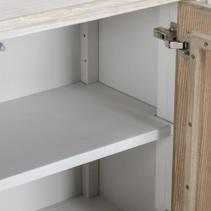 Classic Home Elodie 4-Door Sideboard - 79Wx17Dx34H