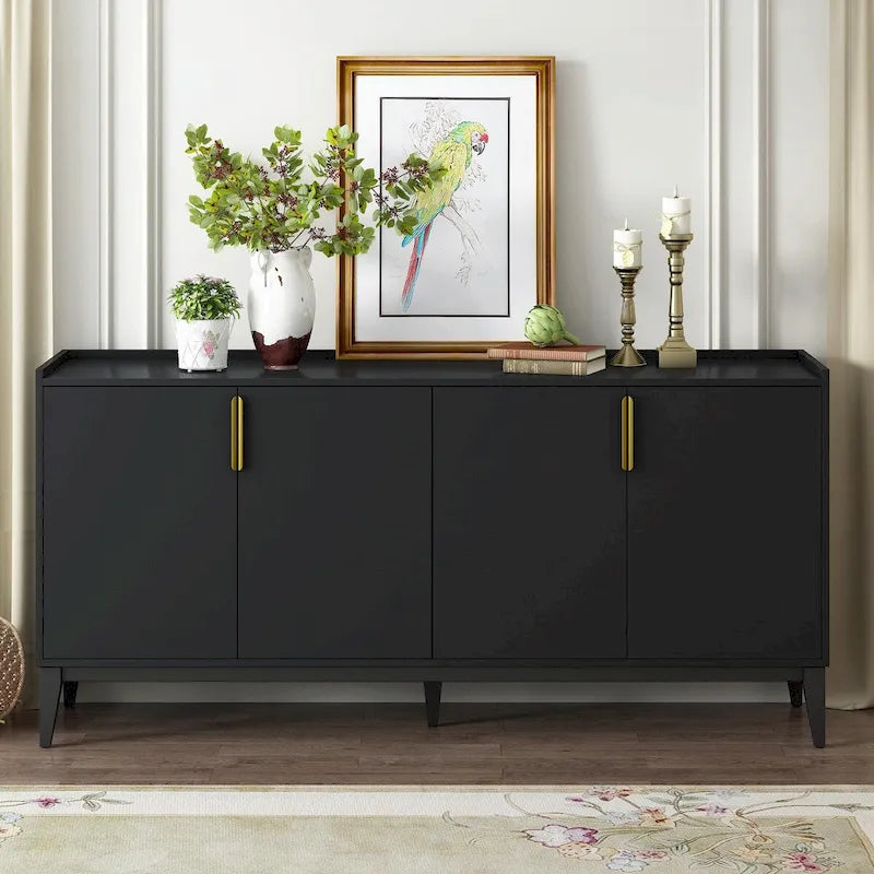 Storage Cabinet Sideboard Wooden Cabinet with 4 Doors