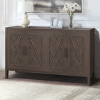 Vintage Style 4 Door Wooden Twill Sideboard