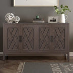 Vintage Style 4 Door Wooden Twill Sideboard