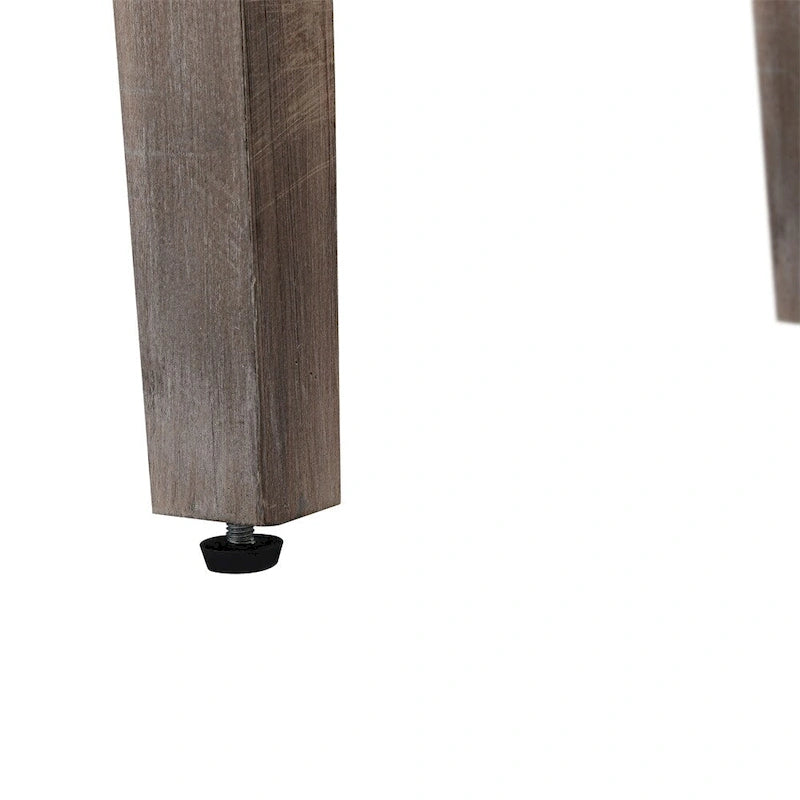 Hollow Four Door Storage Cabinet - Country Style Antique Pine Veneer MDF Sideboard with Adjustable Shelves