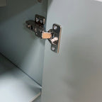 Cabinet Lacquered Cabinet with 4 Glass Doors Sideboard Buffet Server Cabinet Storage Cabinet, for Living Room, Mint Green