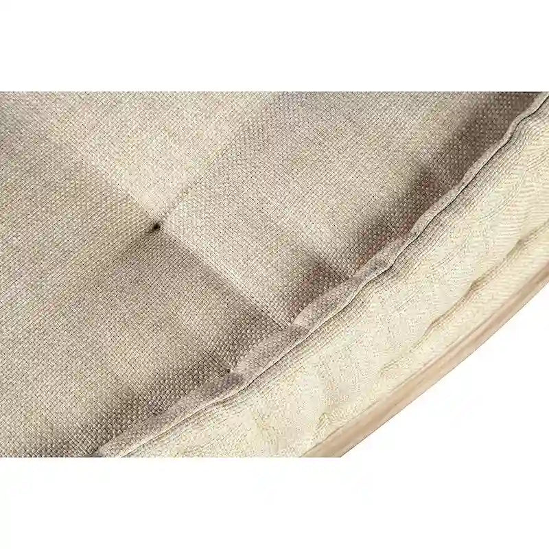 59" Upholstered Bench - Sustainable Mahogany Wood - High Performance Linen Fabric - 300lbs Capacity - Handcrafted Living Room Seating