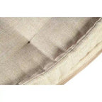 59" Upholstered Bench - Sustainable Mahogany Wood - High Performance Linen Fabric - 300lbs Capacity - Handcrafted Living Room Seating