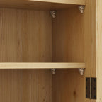 24.8 Glass Door Vintage Double Door Wall Cabinet