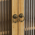 24.8 Glass Door Vintage Double Door Wall Cabinet