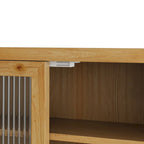 24.8 Glass Door Vintage Double Door Wall Cabinet