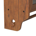 24.8 Glass Door Vintage Double Door Wall Cabinet