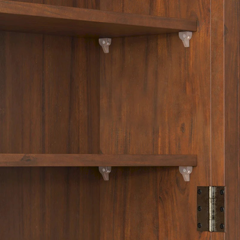 24.8 Glass Door Vintage Double Door Wall Cabinet