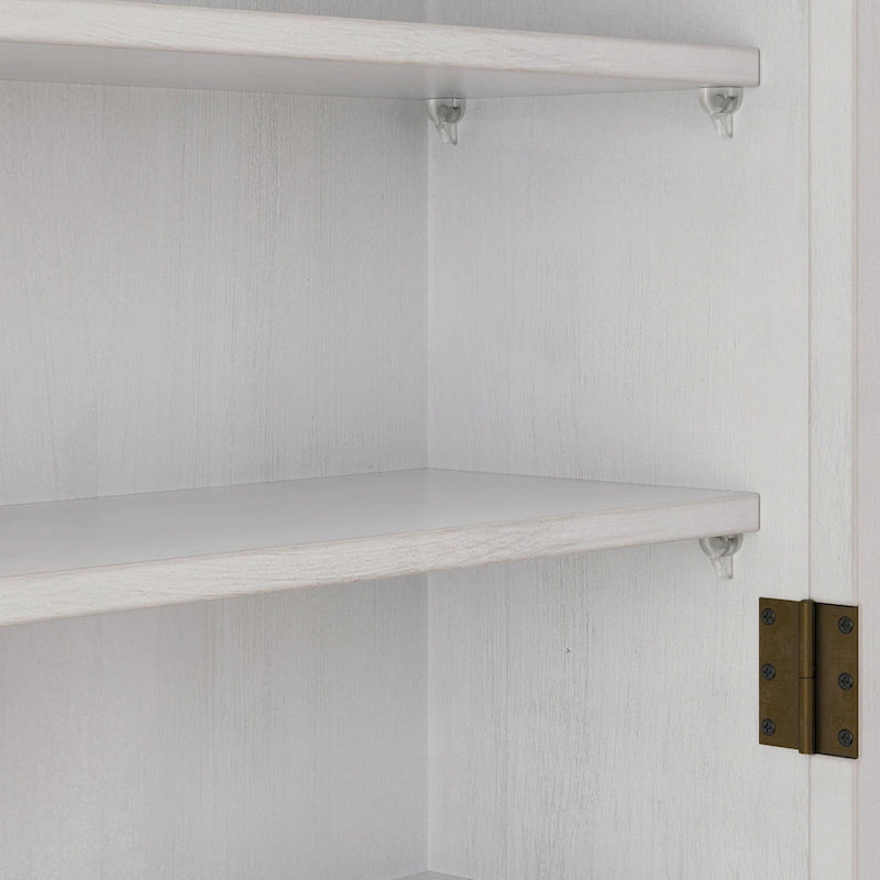 24.8 Glass Door Vintage Double Door Wall Cabinet