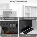 74  Freestanding Kitchen Pantry Cabinet Cupboard with 6 Doors,3 Shelves and 2 Drawer,Versatile Wardrobe & Kitchen Cabinet