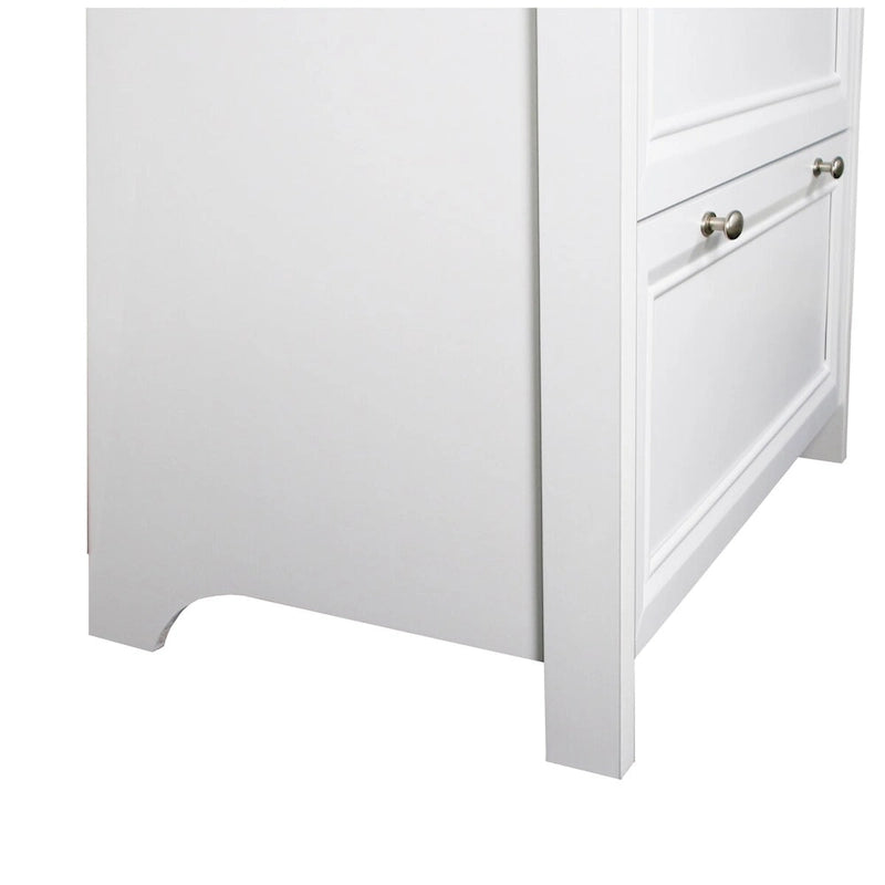Saint Birch Olivia Grey Oak and White Finish 2 Drawer Lateral Filing Cabinets
