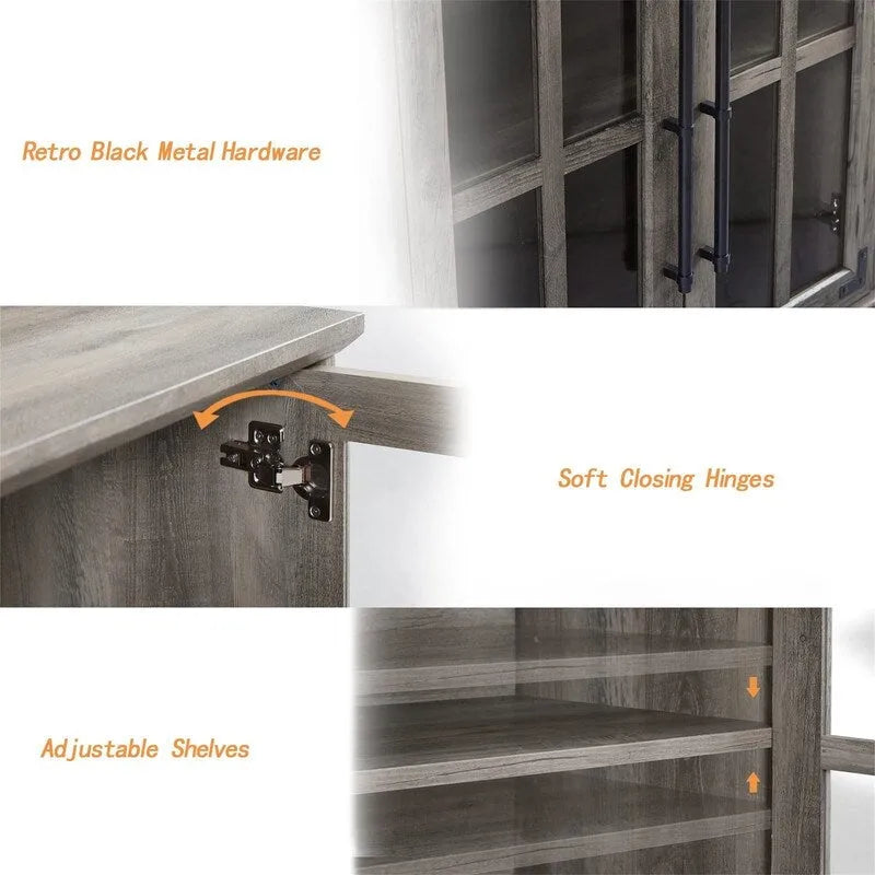 Coffee Bar Storage Cabinet - 16 D x 32 W x 32 H