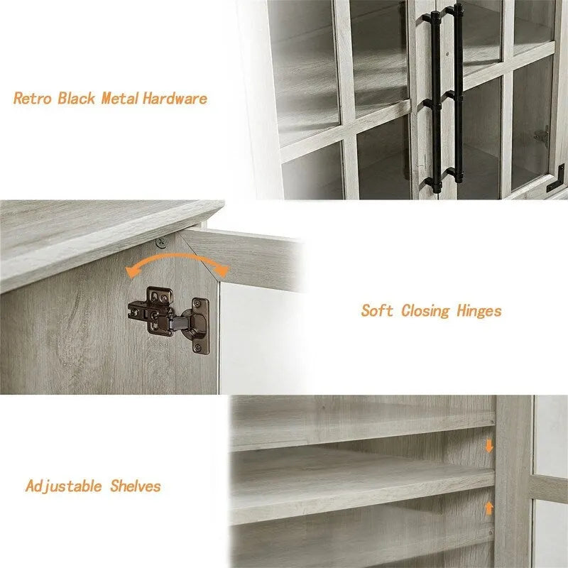 Coffee Bar Storage Cabinet - 16 D x 32 W x 32 H