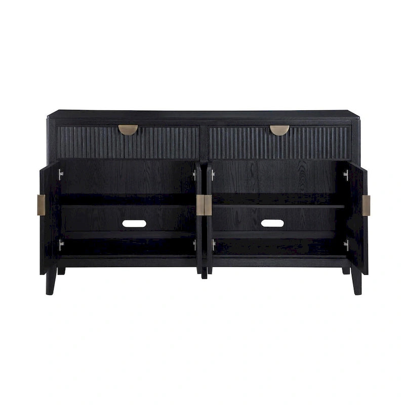 Mason Black 2-drawer Sideboard