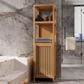 Large Capacity Multifunctional Bamboo Storage Cabinet