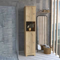 Linen Cabinet Albany, Four Interior Shelves, Light Oak Finish,High quality and durable