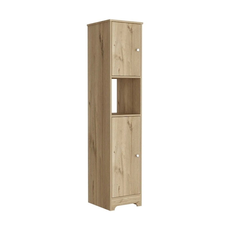 Linen Cabinet Albany, Four Interior Shelves, Light Oak Finish,High quality and durable