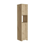 Linen Cabinet Albany, Four Interior Shelves, Light Oak Finish,High quality and durable