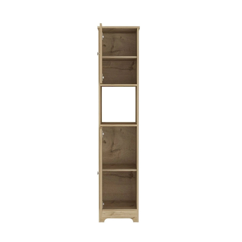 Linen Cabinet Albany, Four Interior Shelves, Light Oak Finish,High quality and durable