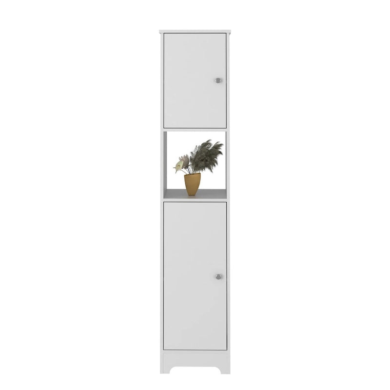 Linen Cabinet Albany, Four Interior Shelves, Light Oak Finish,High quality and durable