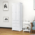 Minimalist Standard Freestanding Bathroom Tall Storage Cabinet with a Cabinet and 3 Drawers
