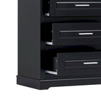 Minimalist Standard Freestanding Bathroom Tall Storage Cabinet with a Cabinet and 3 Drawers