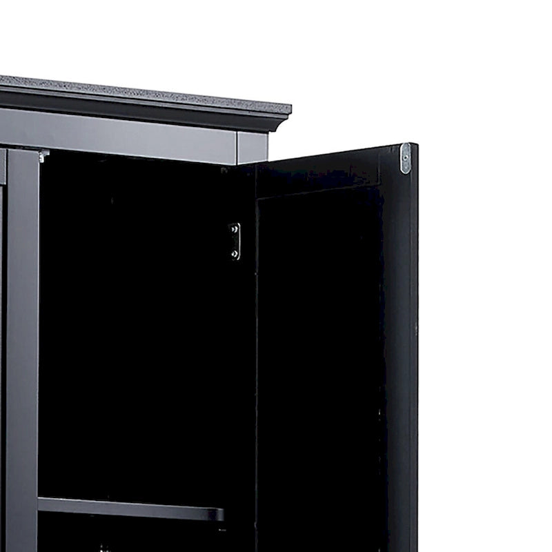 Minimalist Standard Freestanding Bathroom Tall Storage Cabinet with a Cabinet and 3 Drawers