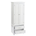 Tall Storage Cabinet with Two Drawers for Bathroom/Office - 24 x62.5 