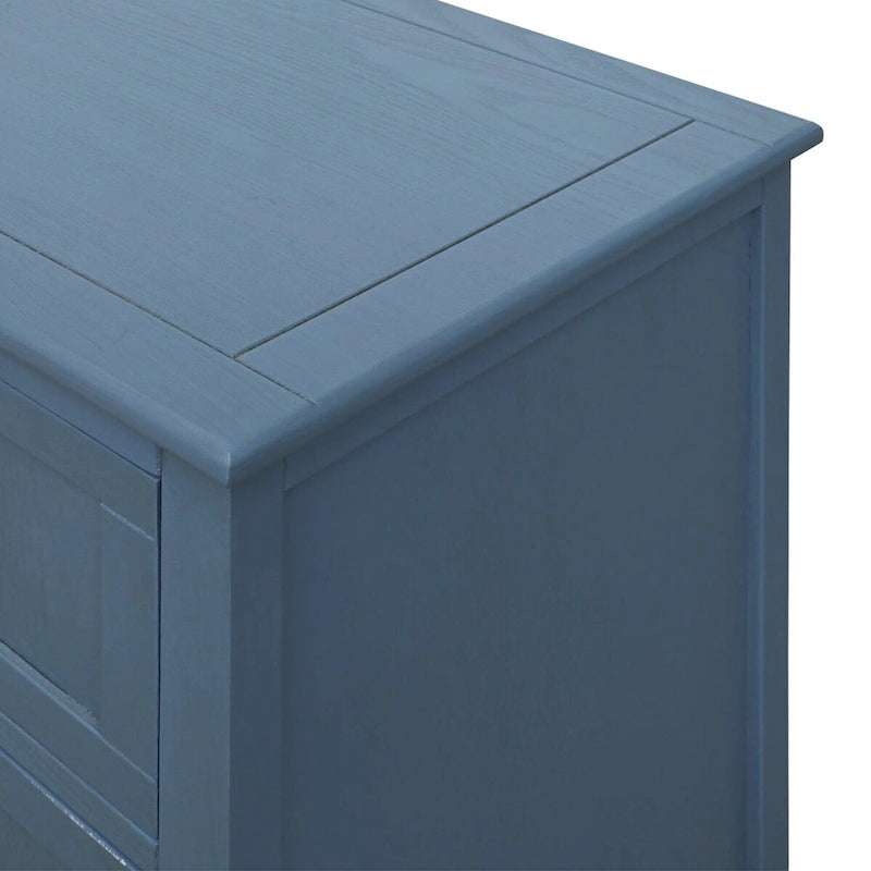 Blue 30.31 in. H Storage Cabinet with 3 Drawer and Anti-slip mats - 31.50  x 14.96