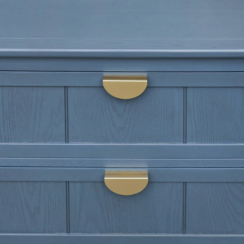 Blue 30.31 in. H Storage Cabinet with 3 Drawer and Anti-slip mats - 31.50  x 14.96