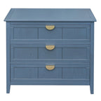 Blue 30.31 in. H Storage Cabinet with 3 Drawer and Anti-slip mats - 31.50  x 14.96