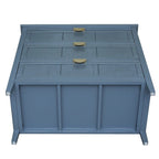 Blue 30.31 in. H Storage Cabinet with 3 Drawer and Anti-slip mats - 31.50  x 14.96