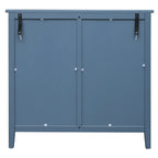 Blue 30.31 in. H Storage Cabinet with 3 Drawer and Anti-slip mats - 31.50  x 14.96