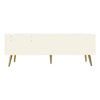 Upholstered Shoe Storage Bench with Cushioned Seat, Hidden Cabinet & Metal Legs - Modern Entryway Organizer