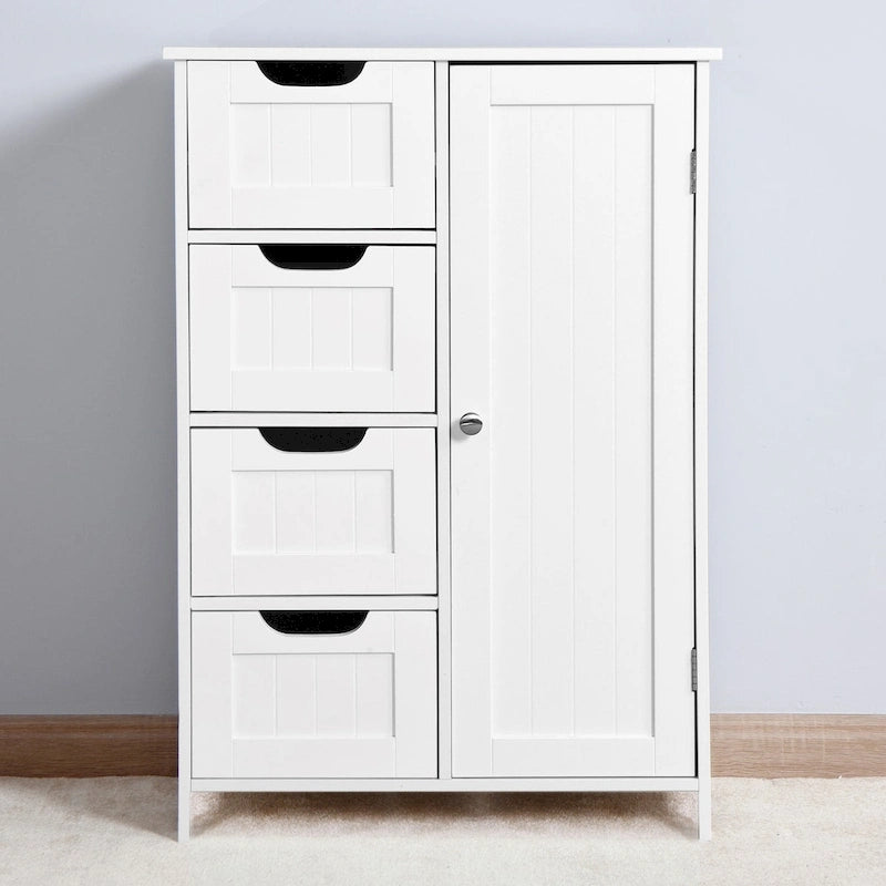 Floor Cabinet with Adjustable Shelf and Drawers